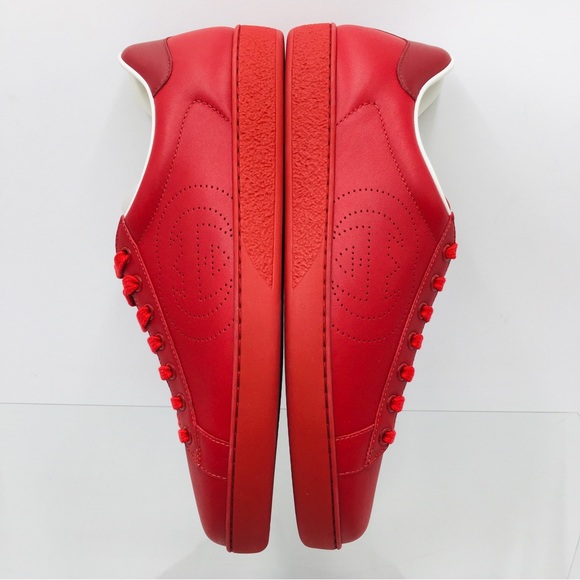 Gucci Ace - Interlocking G - Hibiscus Red - 599147 AYO70 6463 - Picture 11 of 16